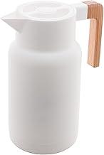 LYOR - Garrafa Térmica de Plástico Organic Branca 1L - Utensílios de Cozinha - Mesa Posta - Decoração - Itens Para Casa -Perfeita Para Café e Chá-Mantém A Temperatura de Bebidas Quentes e Geladas