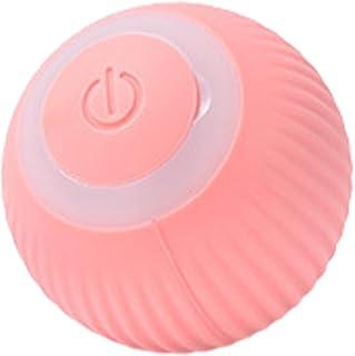 Bola Elétrica Inteligente Para Pets | Brinquedo Interativo Para Gatos e Cães | Recarregável USB | Movimento Automático e Seguro (Rosa)
