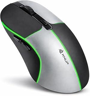 Mouse Gamer S/Fio Knup Anúbis, Bluetooth + 2.4GHz, 1600 DPI, LED, 6 Botões, Recarregável USB-C, MU018, Mouse Wireless, Mouse com sensor Pixart, Mouse gamer RGB