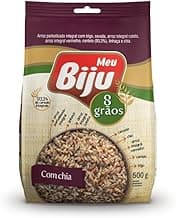 MEU BIJU Arroz 8 Graos Integrais Com Chia 500G com 10.1% de desconto por R$ 8,90 na amazon