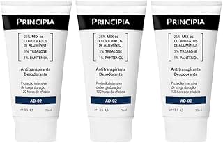 Principia Kit Trio Antitranspirantes Desodorante AD-02 com 15% de desconto por R$ 112,20 na amazon