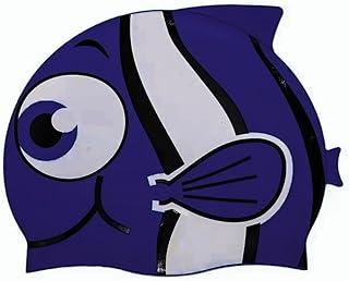 Touca Silicone para Natação Piscina Infantil Peixe Proteção Cabelo e Ouvidos - TYDA