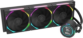 Water Cooler Kalkan Delta V2 360 ARGB Preto com Display LCD Bomba 3200 RPM KLK00067