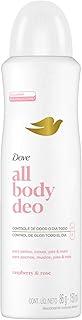 Dove All Body, Desodorante Corporal Aerossol, Para o Corpo Todo, Framboesa e Rosa 150ml