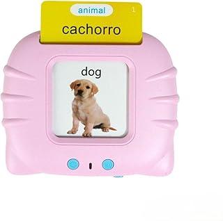 Jogo Educativo Interativo Português e Inglês Infantil com 224 Cartas (Rosa)