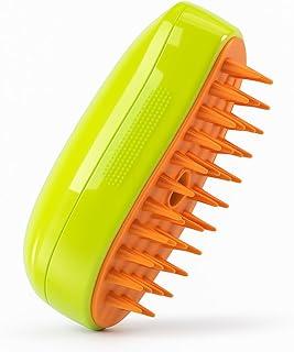 Escova Massageadora para Cães e Gatos, Removedor de Pelos, Banho a Seco, Recarregável