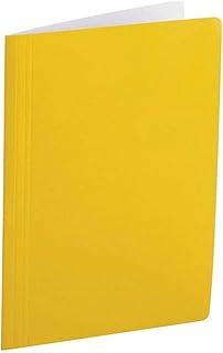 Pasta Grampo Trilho Papel Oficio Amarela Pacote Com 20-49157