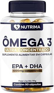 Ômega 3 Ultra Concentrado DHA + EPA, 1000mg, 90 Cápsulas NUTRIMA
