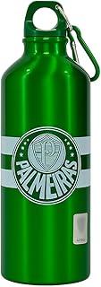 Garrafa Esportiva Palmeiras, Alumínio Verde, 500ml, Tampa Rosqueável