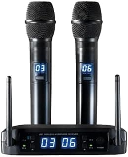 MICROFONE SEM FIO DIGITAL MULTIFREQUÊNCIA LS916 PRETO - LESON