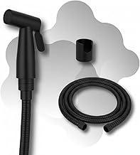 Ducha Higiênica Preta Luxo 100% Metal Inox, 1,5 Metros, Design Moderno, Alta Durabilidade e Acabamento Premium, Ideal para Banheiro e Lavabo – Qualidade Premium LNSTORE