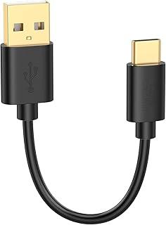 CableCreation Cabo USB-C curto de 0,15 metro, Cabo de dados USB-A para Tipo-C com carregamento rápido para Galaxy S23, iPad Pro, iPad mini, iPhone 15/16, Android Auto, Celular, Controle de PS5