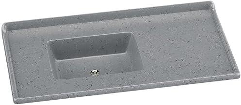 Pia de Cozinha Mármore Sintético 100x53cm Multimóveis Cr20478 Cinza