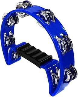 Pandeirola Pandeiro Meia Lua Cajon Percussão (AZUL)