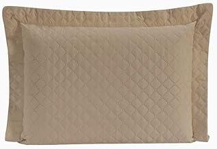 Kit 02 Porta Travesseiro Matelado Ultrassônico Liso (Avelã)