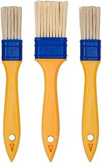 Kit Jogo de Pincéis Profissionais para Pintura com 3 Peças, Cabo de Plástico, Cerdas Sintéticas Kit Pincel