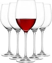 Jogo de 6 Taças de Vinho Cristal 610ml Premium Elegante Durável Transparente Resistênte