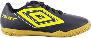 Chuteira Umbro Fast II Juvenil Futsal Preta e Amarelo