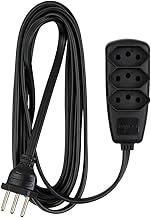 EXTENSAO SORT PP 3X0,75 2P+T 10A Daneva PRETO 5m