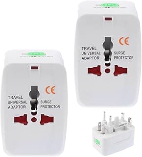 Kit 2 Tomada Universal Padrão Internacional Adaptador Para Mais de 150 Países Adaptador Portátil Para Viagem Bivolt