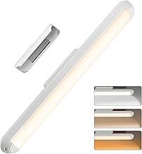 Luz de Mesa Regulável 5W, Luminária de Parede com 3 Cores e 66 LEDs, Controle por Toque, Bateria Recarregável 2400mAh, Barra de Luz Magnética para Armário, Cozinha, Closet, Cabeceira e Escrivaninha
