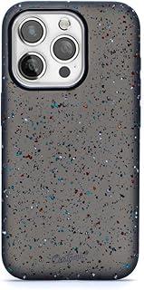 Customic Capinha Case Capa para Celular iPhone 15 Pro Max (6.7”), Spot Silicone Reciclado Anti Impacto Proteção Militar 1.2 metros contra quedas, Preta