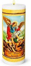 Vela De 7 Dias De SÃO MIGUEL ARCANJO, Votiva, 278 G, 5 x 16 Cm, Com Oração No Rótulo, Produto Premium, Fabricação Própria, De Simpatia, Oração, Devoção, De Proteção e Poder Celestial.