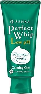 SENKA - Perfect Whip Low pH Cica Calmante + Extrato de Soja - Espuma de Limpeza Facial 100g