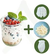 Kefir de Leite E Iogurte Infinito Caspian Com Tampa e Coador Probioticos