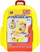 Trogla Maleta de Ferramentas Infantil 2 em 1, Kit Educativo com Acessórios, Brinquedo Didático para Desenvolvimento Motor e Criativo