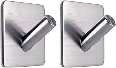 Gancho Adesivo de Inox KIT'S 2,4,6 e 8 Sem Furo Super Resistente à Umidade e Ferrugem Ideal para Banheiro Cozinha Quarto Lavanderia Fixação Forte Moderno Prático e Durável PREMIUM (4)