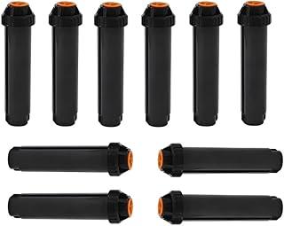 Kit de Irrigação com 10 Aspersores Pop-up, Sistema Automático para Jardim e Gramado, Preto