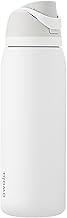 Owala Garrafa de água de aço inoxidável isolada FreeSip com canudo, garrafa de água esportiva sem BPA, ótima para viagens, 1,134 g, shy Marshmallow