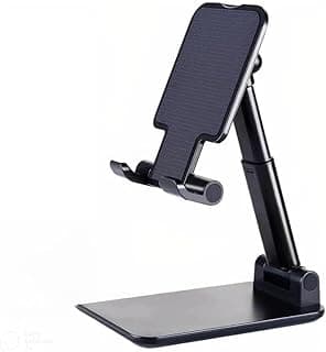 Suporte para Celular Ajustável de Mesa Retrátil e Dobrável | Estável, Portátil e Compatível com Todos os Smartphones