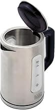 BLACK+DECKER Chaleira Elétrica 220 V, Inox, Programável, Capacidade de 1,7 L, com Controle de Temperatura, Modelo KEPG-B2