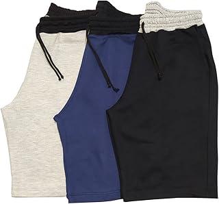 Kit 3 Bermudas Moletom Masculino Short Academia