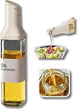 Galheteiro de Vidro Quadrado 500ml com Bico Dosador Preciso para Azeite Óleo Vinagre e Molhos, Design Moderno com Tampa Vedada, Portátil Ideal para Cozinha Mesa e Jantar, Uso Diário Prático