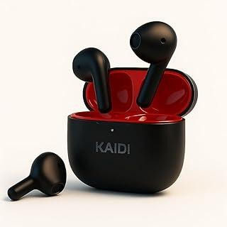 Fone de Ouvido Bluetooth TWS Sem Fio Preto, Earbuds Bluetooth 5.4 com Driver 13mm, Estojo de Carregamento, Controle Touch, Microfone Integrado, IPX4 Resistente à Água, Compatível Android, iPhone