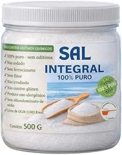 Sal Integral Natural S/Iodo Culinário 500g Rico Em Minerais