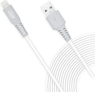 Cabo Iphone/Cabo Lightning I2GO Certificado MFi 3m 2,4A PVC Flexível - Branco Com Cinza - I2GO Plus