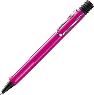 LAMY safari pink - Caneta esferográfica com grip ergonômico - para escrita longa e agradável - feita de plástico ABS robusto - incluindo recarga LAMY M 16 azul