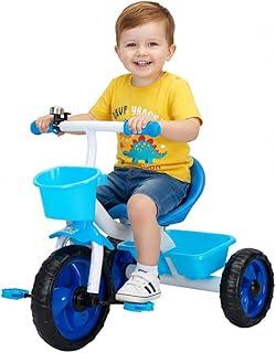 Triciclo Infantil Pedal Passeio 3 Rodas Jony Até 25Kg - Baby Style (Azul)