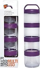 Estojo Pote Multiuso para Suplementos, Frutas o Petiços, Roxo, 4 unidades, Prottector, ref-0056.U/R