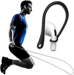 Suporte Fixador de Orelha Compatível com AirPods 1, 2, 3, Pro: Gancho Antiperda para Fones de Ouvido Bluetooth (Preto)