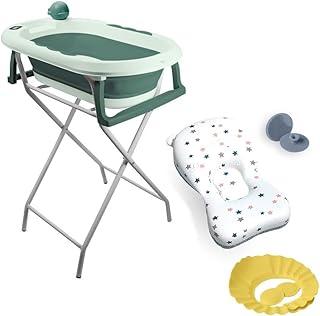 Banheira Dobrável Com Suporte e Acessórios YPB189 Verde Yuupi
