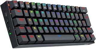 Teclado Mecânico 60% Redragon Draconic RGB Preto Switch Marrom K530RGB