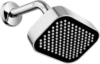 Chuveiro ABS Ducha 15x10 cm Preto Quadrado Chuveiro Pressurizado a ar com Ajuste de Economia de água