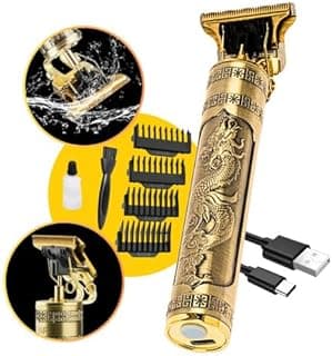 Maquina de Cortar Cabelo Profissional, Maquina de Barbear Acabamento Aparador de Pelos Pezinho, Elétrica, Sem Fio, Bateria Longa e Recarregavel UTBRX