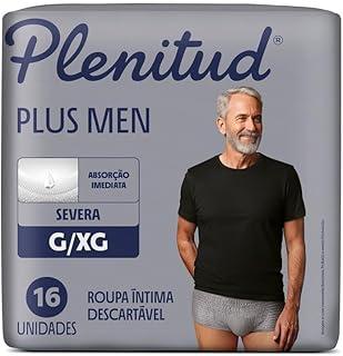 Roupa Íntima Plenitud Plus Men para incontinência urinária G/XG -16 unidades