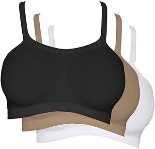 Kit 3 Tops Alças Largas, Hanes, Feminino tamanho G, 3 cores (Preto, Bege, Branco)
